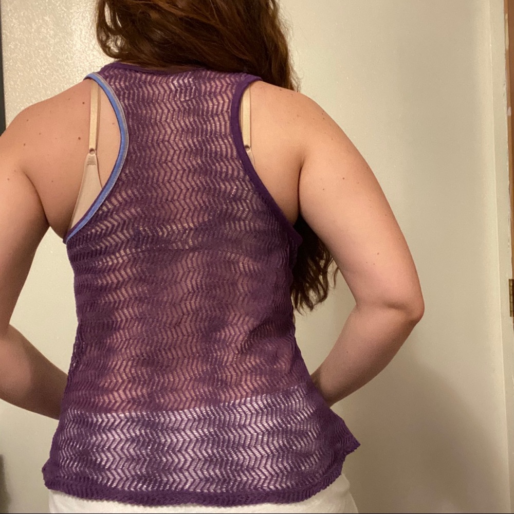 Knit back tank top
